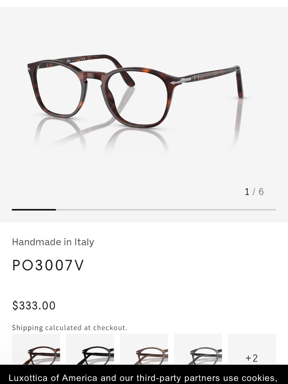 Persol Brown Tortoiseshell Round Acetate Glasses
